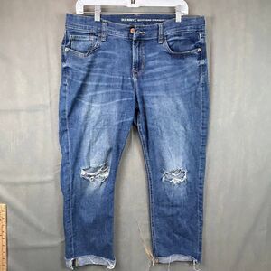 Old Navy Jeans Women's Size 10 Regular Blue Cotton Blend Boyfriend Straight